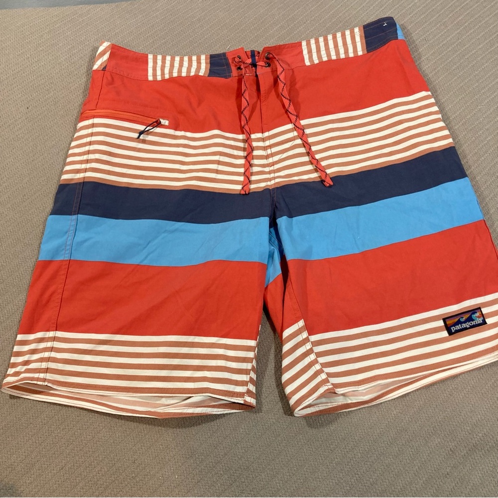 Sz 38 Patagonia Men's Board Shorts Striped